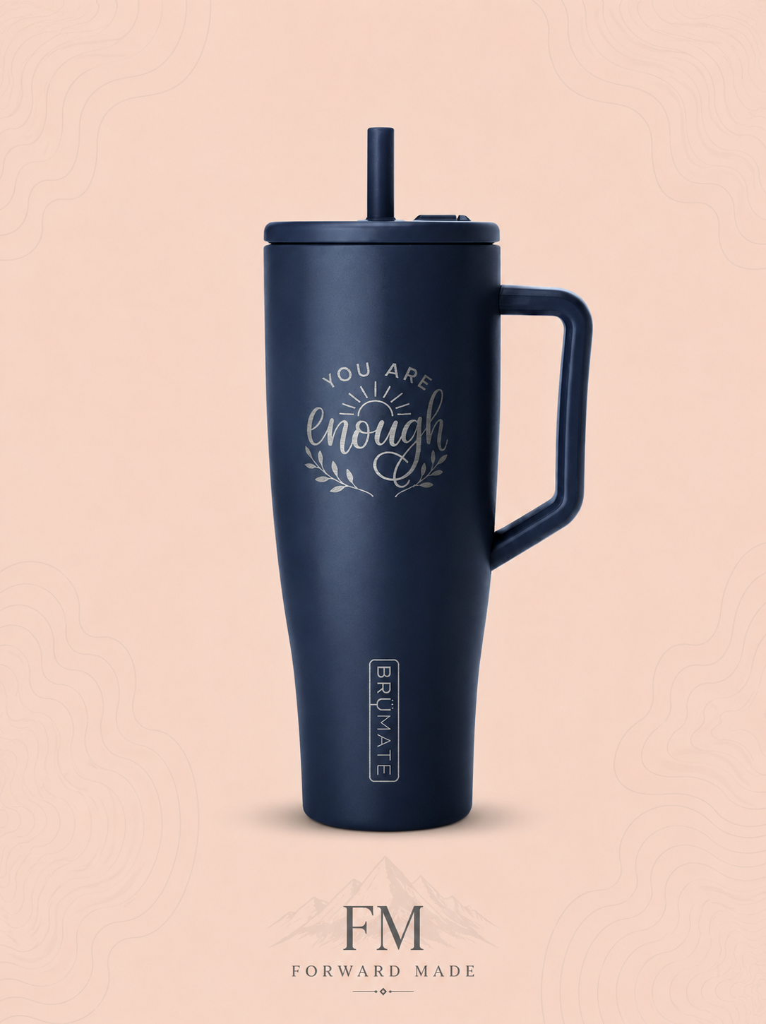 Personalized 40oz Insulated Tumbler with Lid | Engravable Travel Mug