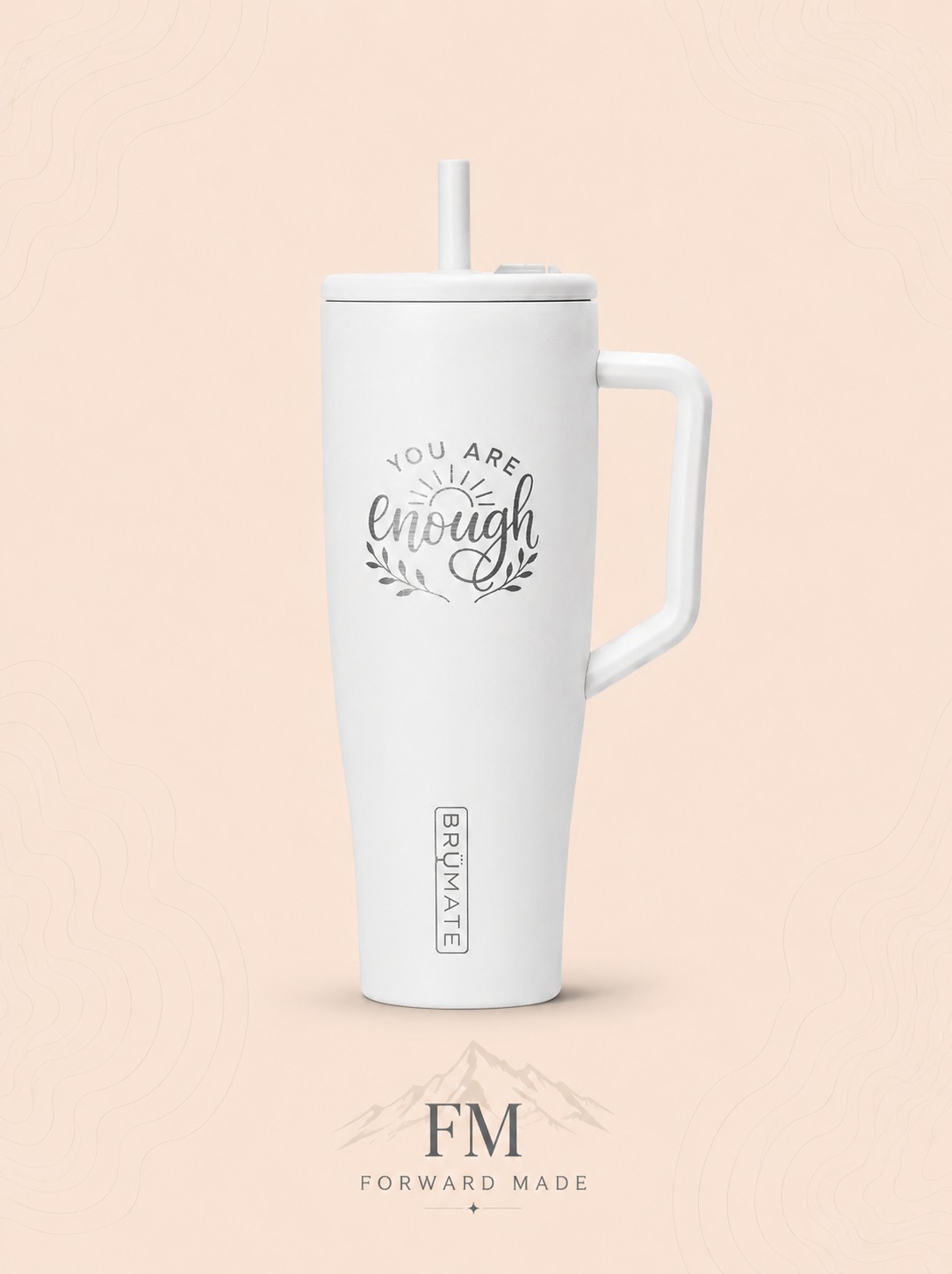 Personalized 40oz Insulated Tumbler with Lid | Engravable Travel Mug