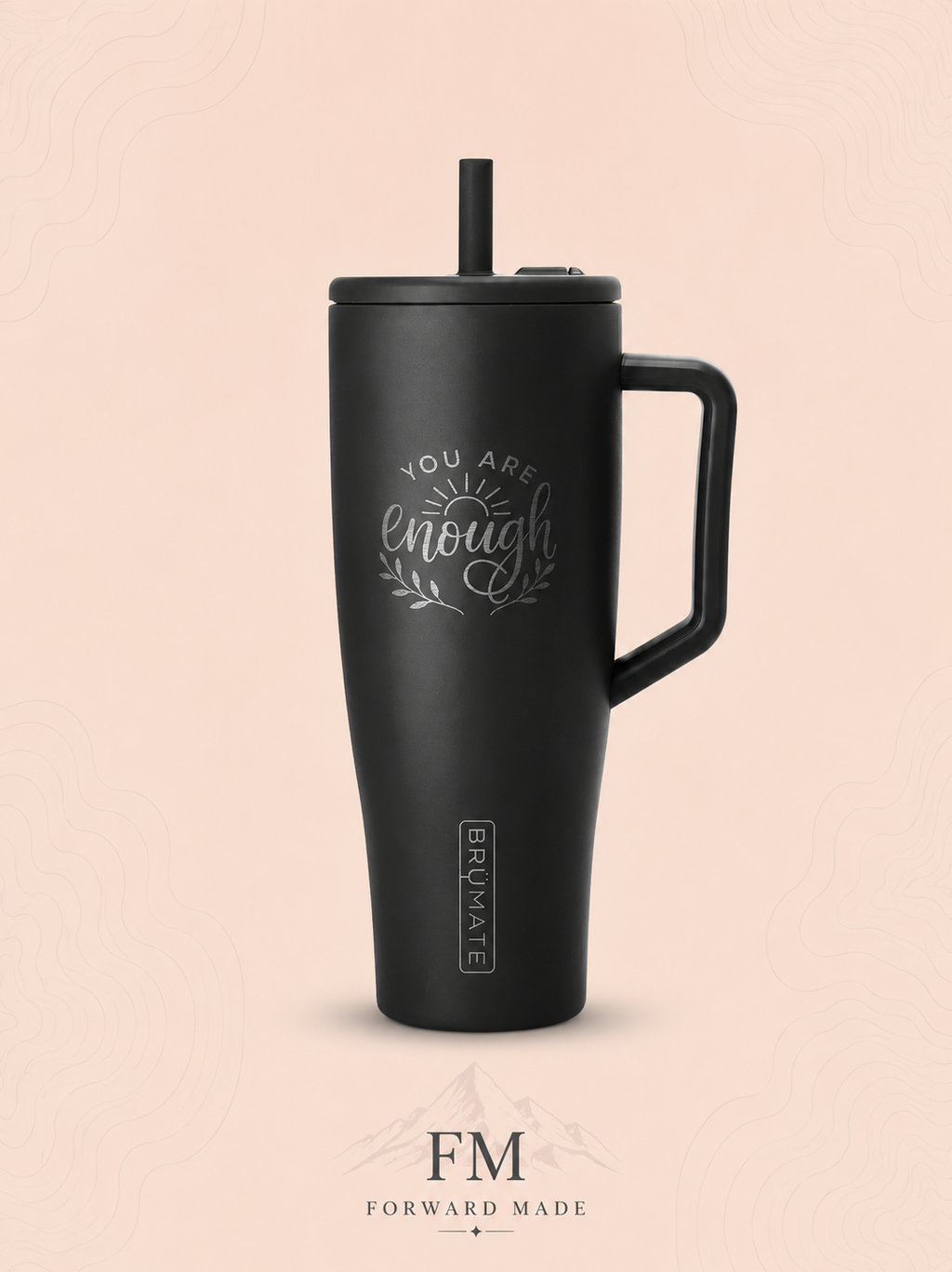 Personalized 40oz Insulated Tumbler with Lid | Engravable Travel Mug