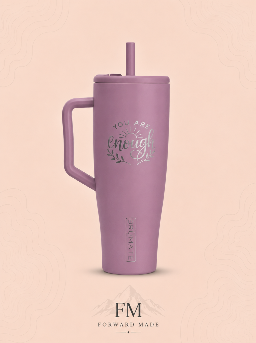 Personalized 40oz Insulated Tumbler with Lid | Engravable Travel Mug