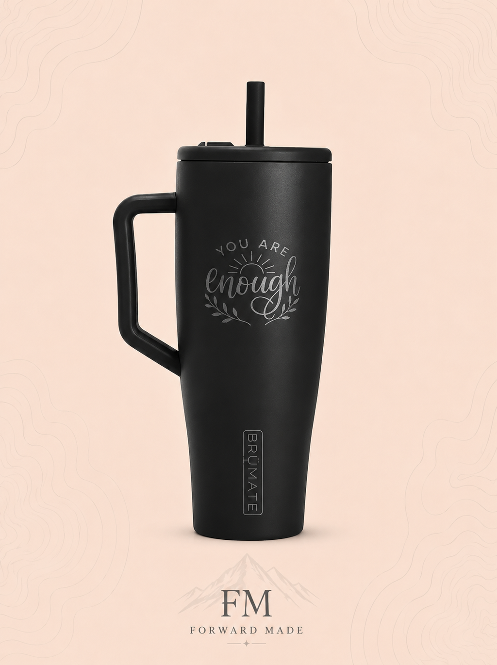 Personalized 40oz Insulated Tumbler with Lid | Engravable Travel Mug