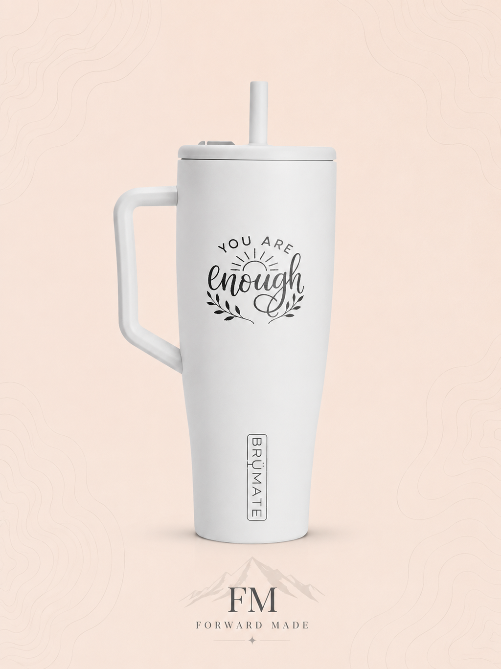 Personalized 40oz Insulated Tumbler with Lid | Engravable Travel Mug
