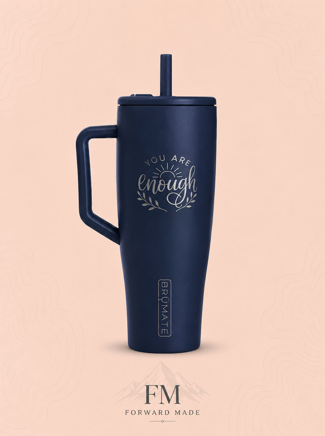 Personalized 40oz Insulated Tumbler with Lid | Engravable Travel Mug