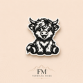 Cute Highland Cow Straw Topper | 3D Printed Tumbler Accessory