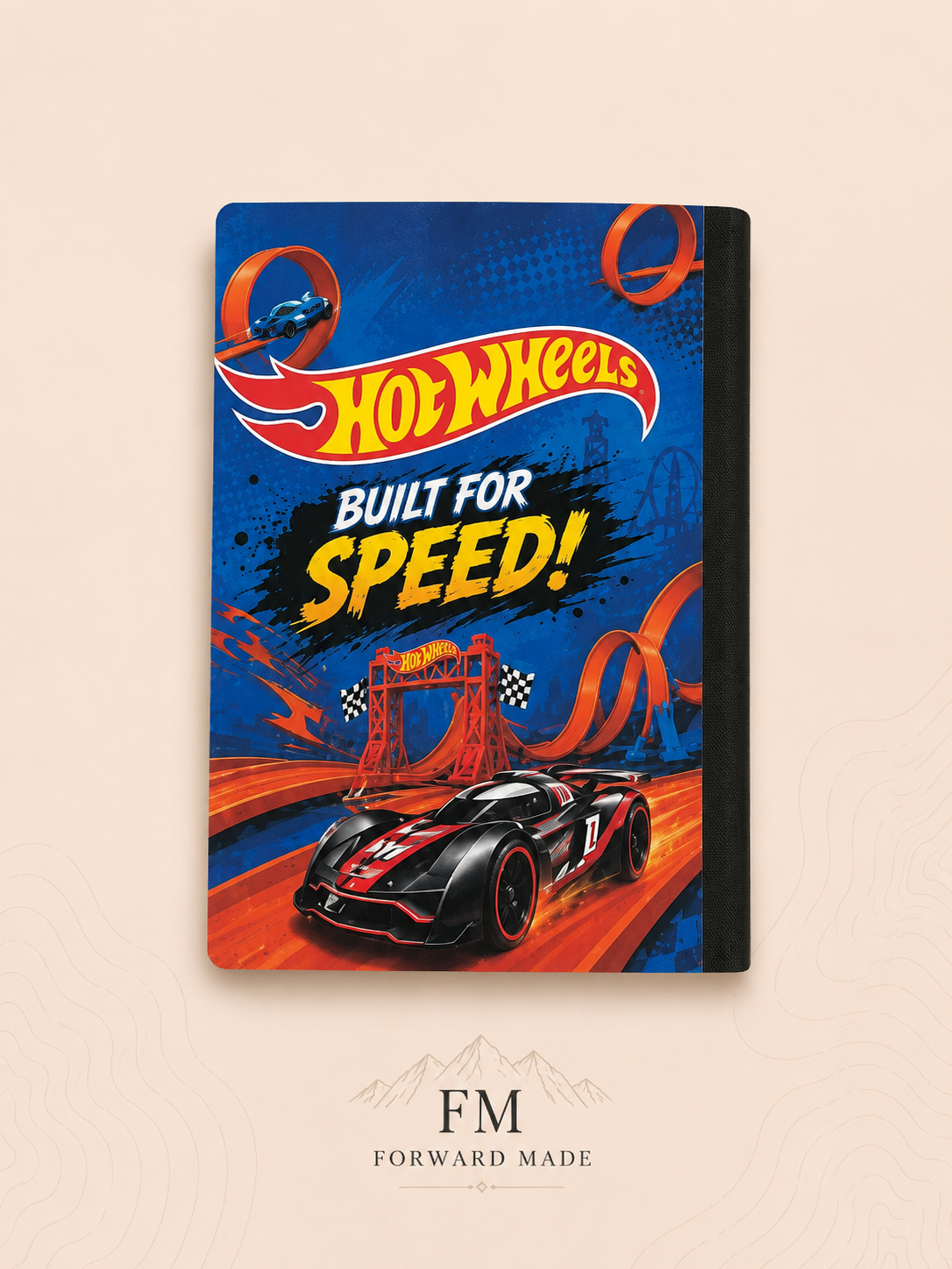 Hot Wheels "Built for Speed!" Composition Notebook | Wide Ruled Journal