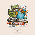 Trash Panda Energy Vinyl Sticker